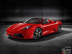 Ferrari celebrates victory with the Scuderia Spider 16M